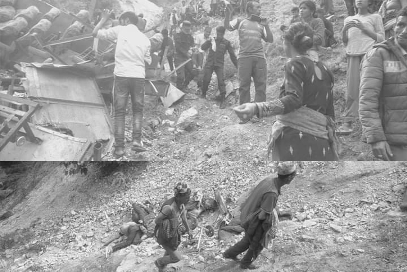 मुगु बस दुर्घटनामा मृतकको संख्या ३२ पुग्यो, १० को सनाखत