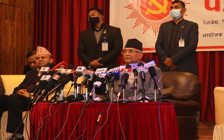 दाहाल, नेपाल र सभामुखमाथि ओलीको ‘व्याख्यात्मक टिप्पणी’